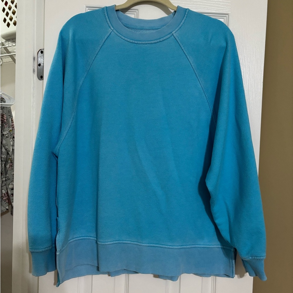 Aerie Beach Party Crew sweatshirt in Aqua size Small S, excellent condition